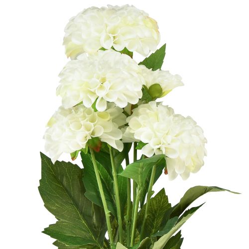 Artificial flowers decoration dahlias artificial white 50cm