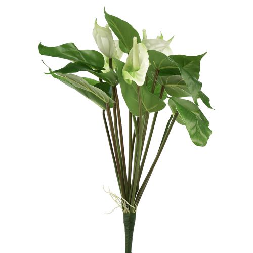 Product Artificial flowers, flamingo flower, artificial anthurium white 36cm