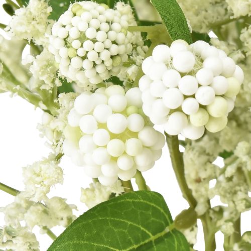 Floristik24 Artificial flower bouquet silk flowers berry branch white 48cm
