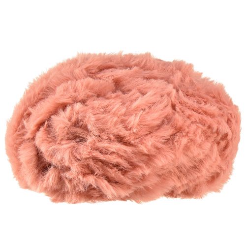 Product Faux fur cord pink cord decorative cord made of artificial fur 50g 30m