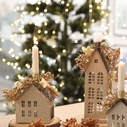 Artificial Plants Flax Artificial Gold Advent Decoration 54cm 4 Pcs | Floristik24.ie