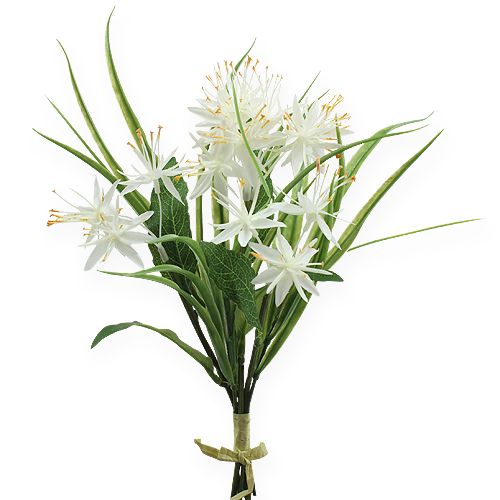 Floristik24 Decorative bouquet white 28cm