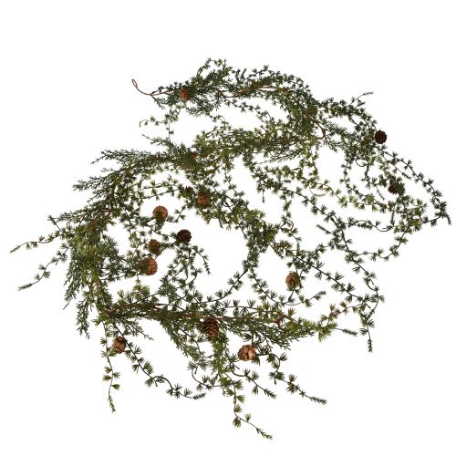 Floristik24 Larch garland green with cones 180cm