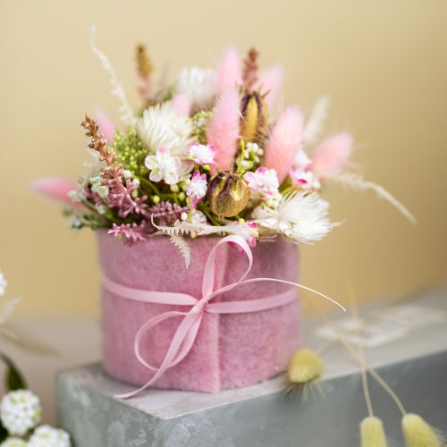 Dried Lagurus (Rabbit Tail Grass) Pink Decorative Dried Flowers 65-70cm 100g