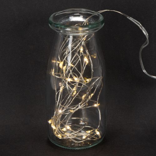 LED string lights for indoor use, battery operated, warm white, 30 LEDs, 3m, 6 pieces | Floristik24.ie