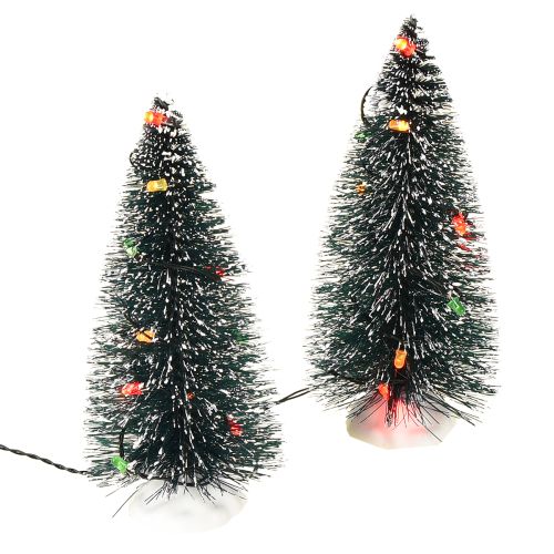 Floristik24 LED Christmas tree mini artificial for battery 16cm 2pcs