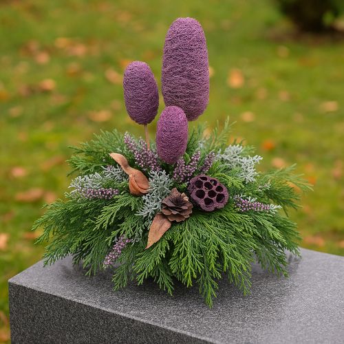 Luffa on a stem, small, dried, decorative berry, 5-12cm, 25 pieces