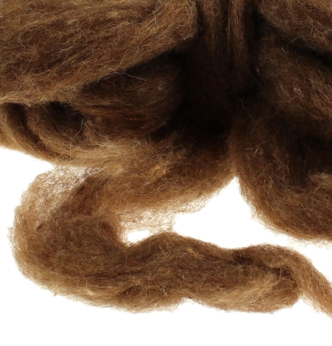 Product Wool roving 10m brown
