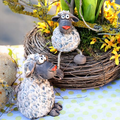 Product Funny Decoration Sheep Easter Edge Stool Brown H15cm 3 Pcs