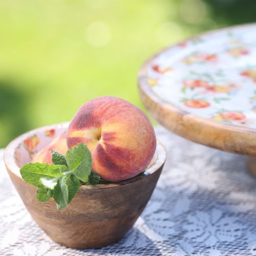 Product Mango wood decorative bowl peach wooden bowl Ø12.5cm