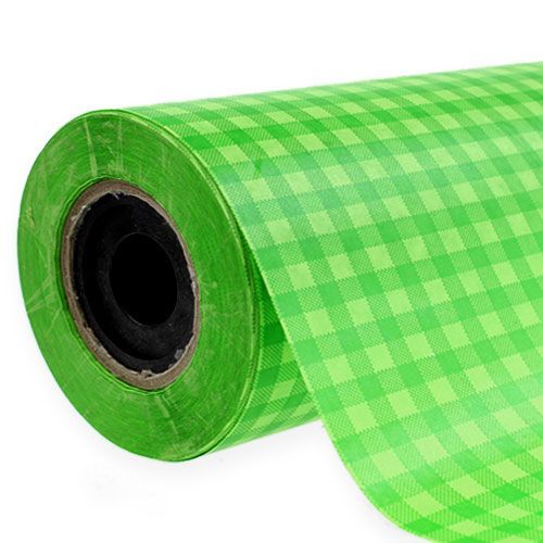 Product Cuff Paper 37.5cm 100m May Green Check
