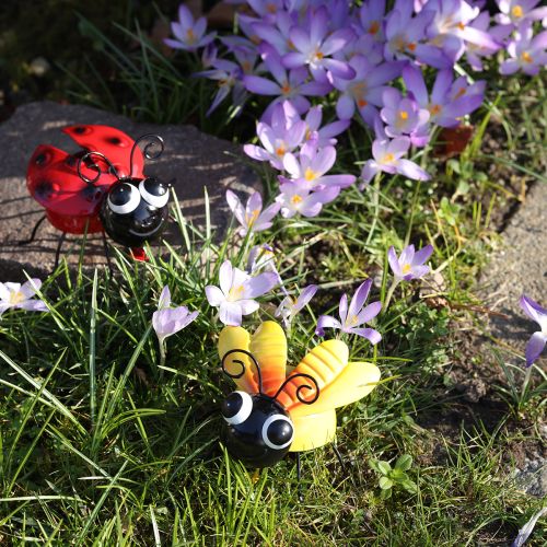 Product Ladybug Bee Metal Decoration with Magnet Assorted 9.5cm 2pcs