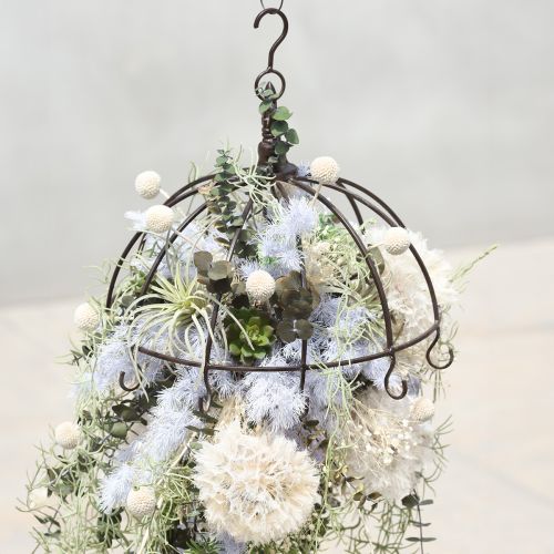 Product Metal crown for hanging rust brown Ø31cm H31cm