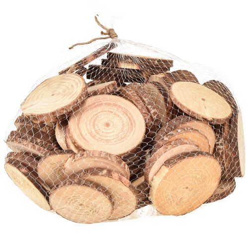 Product Mini wooden slice decoration Ø5-7cm natural tree DIY rustic