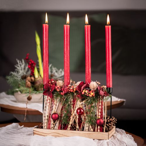 Product Mini Christmas Balls Red Mix Real Glass Ø3cm 9 pcs