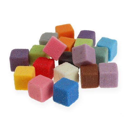 Wet floral foam mini-cube colored 300pcs
