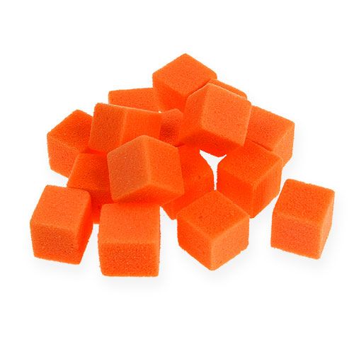 Floristik24 Wet foam mini-cube orange 300p