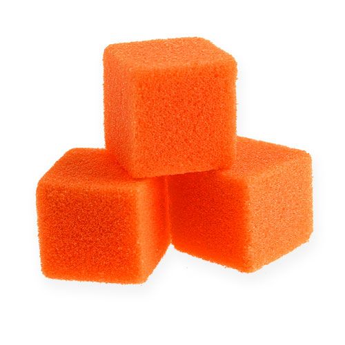 Floristik24.ie Wet foam minicube orange 300p buy cheap online