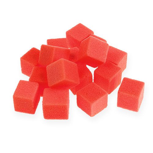 Wet foam mini-cube red 300p