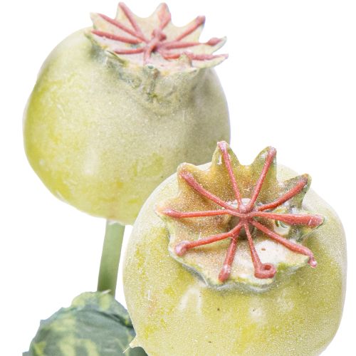 Product Artificial poppy decoration bunch, realistic flowers for home accessories, 61cm, 3 pieces