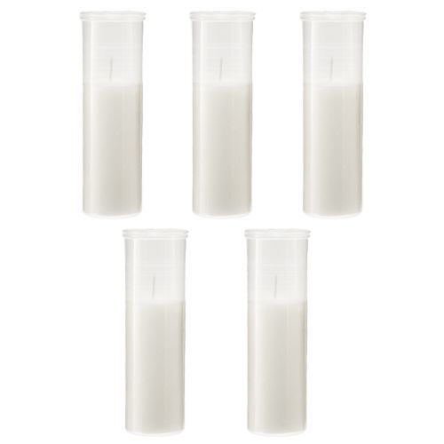Product Refill candles for grave lights white 84h H17cm 5 pcs