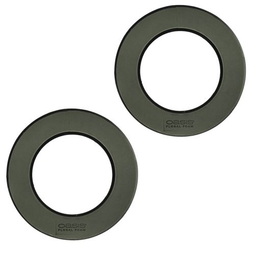 Product Floral Foam Wreath Ring Black Ø30cm 2 pcs