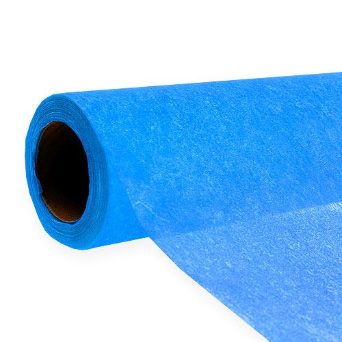 Floristik24 Decorative fleece 60cm x 20m blue