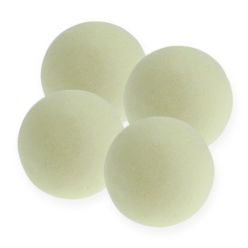 Floral foam balls cream 9cm 4pcs
