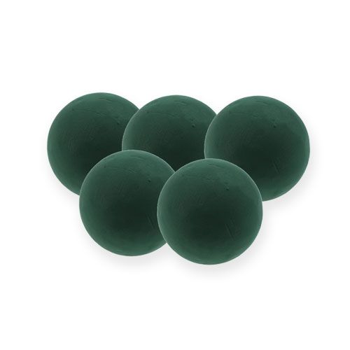 Floral foam ball mini dark green Ø9cm 10p