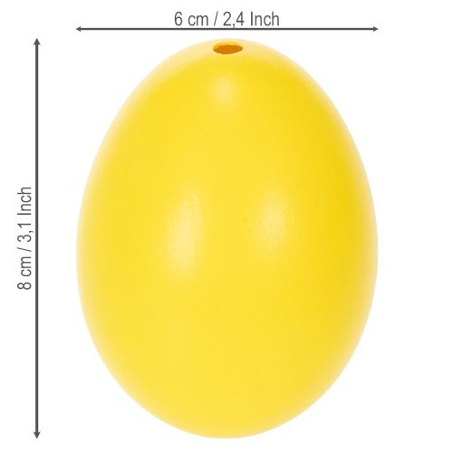 Product Easter egg decoration, real goose eggs for spring-like room decor, 8cm, 10 pieces