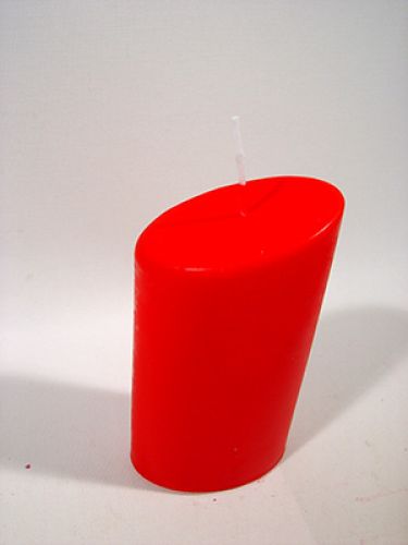 Floristik24 Oval candles 160mm 4 pcs ruby