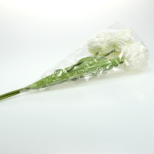 Floristik24 Decorative tulips white 73cm 3pcs