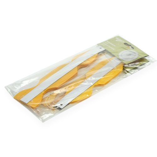 Floristik24 Flower decoration hanger honeycomb paper yellow Ø40cm 4pcs