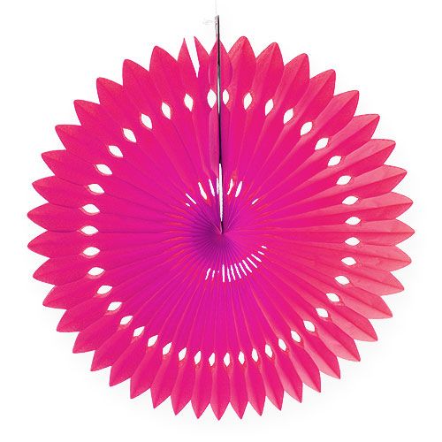 Party decoration honeycomb paper flower pink Ø40cm 4pcs