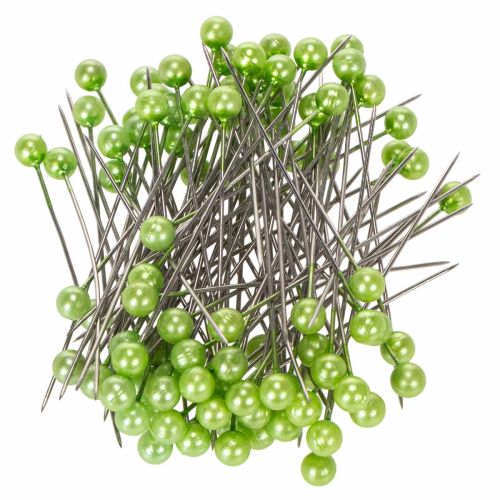Pearl head pins Ø6mm 65mm apple green buy online | Floristik24.ie