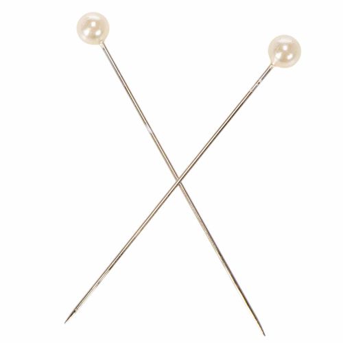 Pearl-headed pins Ø6mm 65mm Champagne | Floristik24.ie