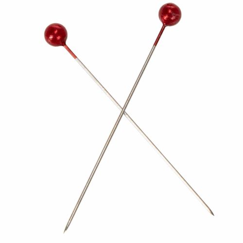 Pearl head pins Ø6mm 65mm Red | Floristik24.ie