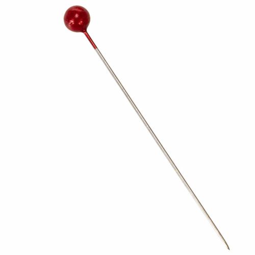 Pearl head pins Ø6mm 65mm Red