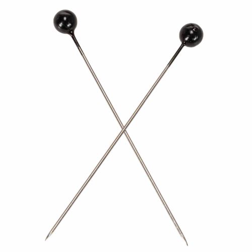 Pearl head pins Ø6mm 65mm Black | Floristik24.ie