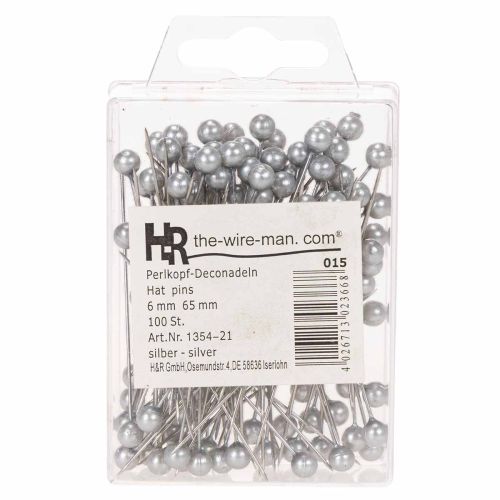 Pearl-headed pins Ø6mm 65mm