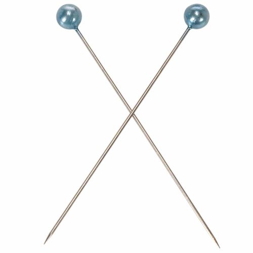 Turquoise pearl-headed pins, Ø6mm, 65mm | Floristik24.ie