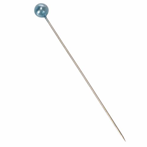 Turquoise pearl-headed pins,