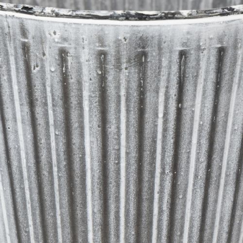 Product Plant pot, decorative pot with handles, metal pot for planting Ø25.5cm