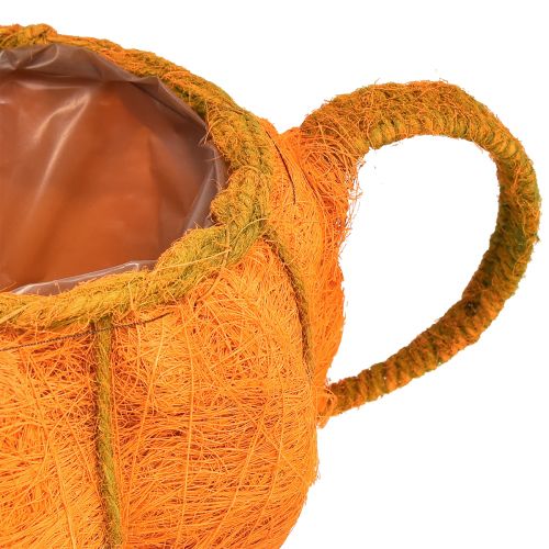 Product Planter pumpkin decoration orange yellow-green Ø19cm H12cm