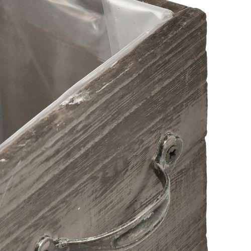 Product Plant boxes in drawer look – Grey-brown, various sizes – Versatile and decorative storage – Set of 2 pieces