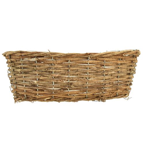 Product Plant basket oval vine natural plant bowl L30cm