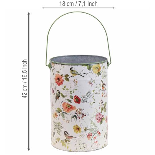 Product Vintage decorative metal plant pots, Ø18/15/12cm, set of 3