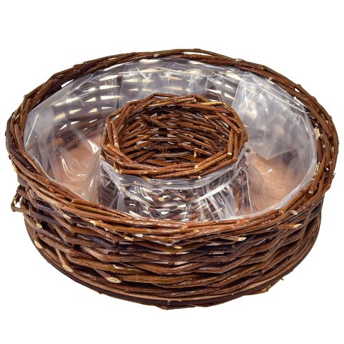 Product Willow planting rings set Ø32/25cm, 2 pieces, rustic natural decoration