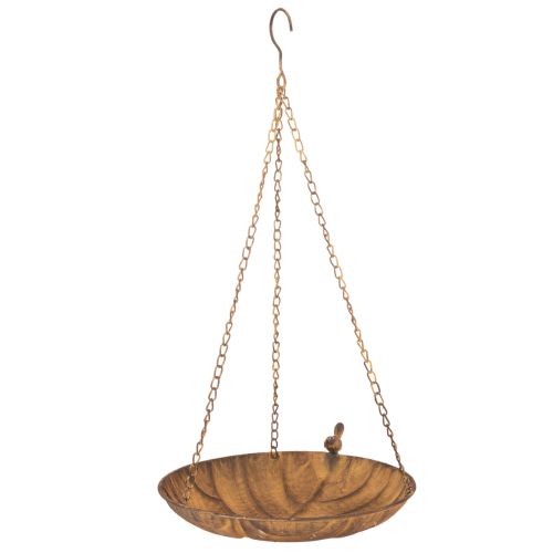 Decorative hanging bowl, garden decoration, rust look, Ø31cm, L62cm buy online | Floristik24.ie