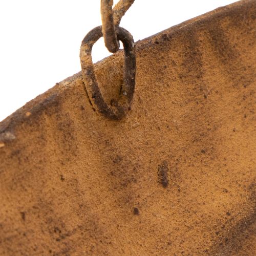 Decorative hanging bowl, garden decoration, rust look, Ø31cm, L62cm | Floristik24.ie